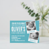 Eerste verjaardagsfeestje Uitnodiging (Staand voorkant)