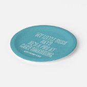 Eerste verjaardagsfeestje Uitnodiging Papieren Bordje (Gekanteld)