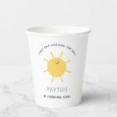Eerste verjaardagsfeestje van de zon papieren bekers (Voorkant)