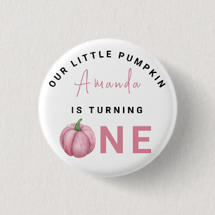 Eerste verjaardagsfeestje van Little Pumpkin  Ronde Button 3,2 Cm