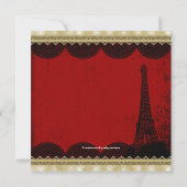 Eerste verjaardagsfeestje van Parijs Kaart (Achterkant)