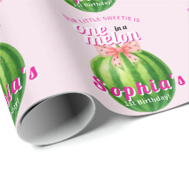 Eerste verjaardagsfeestje van Sweet Melon Cadeaupapier