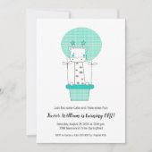 Eerste verjaardagsfeestje voor jongensolifant gewi kaart (Voorkant)