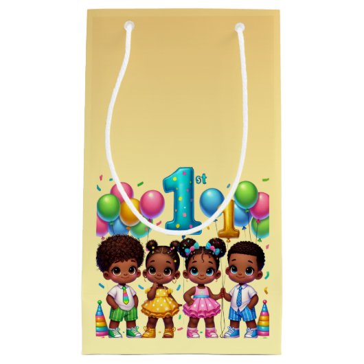 Eerste verjaardagsfeestje voor Kleine Sterren Klein Cadeauzakje (Voorkant)