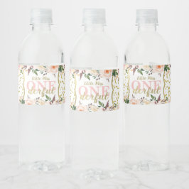 Eerste verjaardagsfeestje waterlabels, Boho Waterfles Etiket