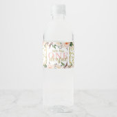 Eerste verjaardagsfeestje waterlabels, Boho Waterfles Etiket (Voorkant)