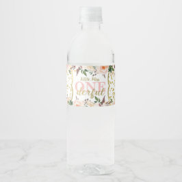 Eerste verjaardagsfeestje waterlabels, Boho Waterfles Etiket