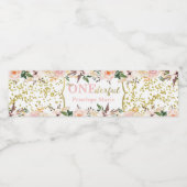 Eerste verjaardagsfeestje waterlabels, Boho Waterfles Etiket (Enkel label)