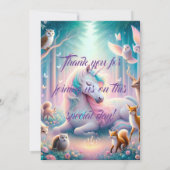 Eerste verjaardagsfeestuitnodiging/  kaart (Achterkant)