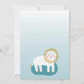 Eerste Verjaardagsjongen Leo Zonneteken Leeuw Part Kaart (Achterkant)