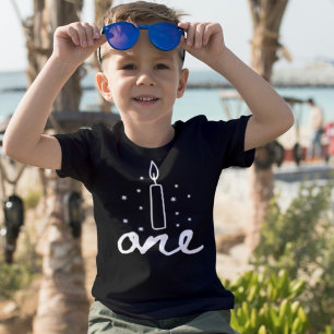 Eerste Verjaardagskaars één verjaardag