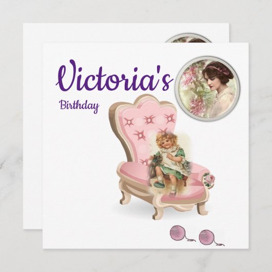 Eerste verjaardagskaart uitnodiging Wild One (Voorkant / Achterkant)