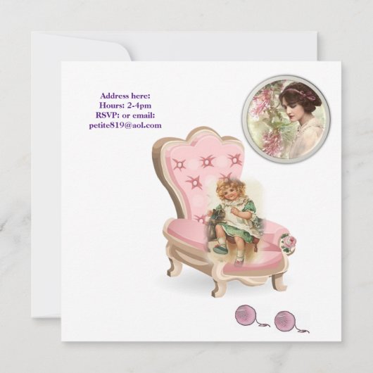 Eerste verjaardagskaart uitnodiging Wild One (Achterkant)