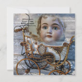 Eerste verjaardagskaart uitnodiging Wild One Victo (Achterkant)