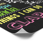 Eerste verjaardagskarkbord voor een meisje (#1) poster (Hoek)