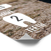 Eerste verjaardagsmijlpaal fotobord poster (Hoek)