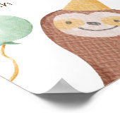 Eerste verjaardagsmijlpaal voor dieren poster (Hoek)