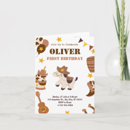 Eerste verjaardagsrodeo voor kinderen 1e gevouwen 