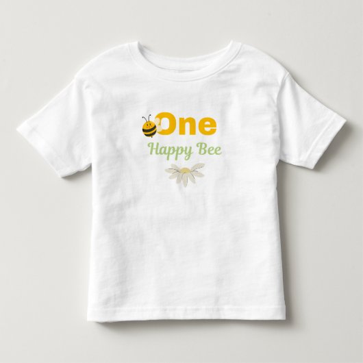Eerste Verjaardagsshirt met Bij Kinder Shirts (Voorkant)