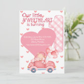 Eerste verjaardagsthema Valentijn Kaart (Staand voorkant)