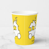 Eerste verjaardagstreinfeest papieren bekers (Rechts)