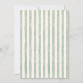 Eerste verjaardagsuitnodiging, domme gans verjaard kaart (Achterkant)