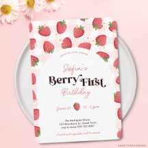 Eerste verjaardagsuitnodiging voor Berry