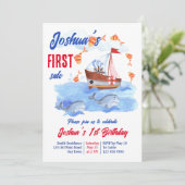 Eerste verkoop zeescheepvaartfeest op de eerste ve kaart (Staand voorkant)