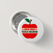EERSTE VERLIES VAN DE TWEEDE T-Shirt Canvas tas Ronde Button 3,2 Cm (Voorkant /achterkant)