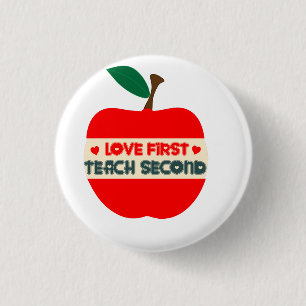 EERSTE VERLIES VAN DE TWEEDE T-Shirt Canvas tas Ronde Button 3,2 Cm