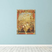 Eerste verschijning van William Shakespeare (1564- Canvas Afdruk (Insitu (Houten vloer))