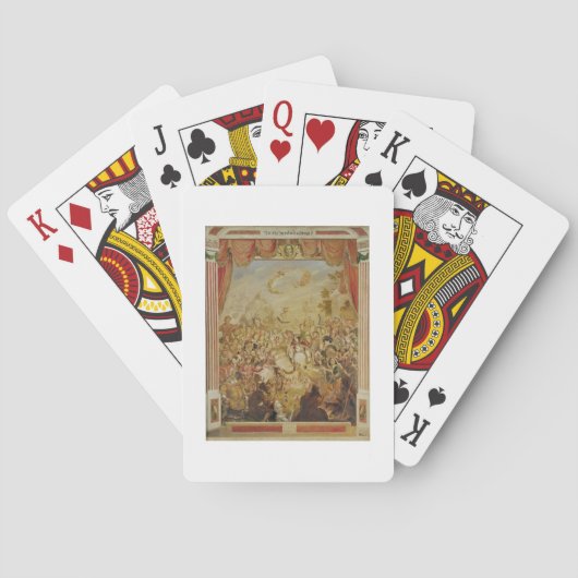 Eerste verschijning van William Shakespeare (1564- Speelkaarten (Achterkant)