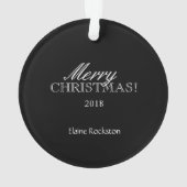 Eerste versiering van de Russische Dolls Kerstbaby Ornament (achterkant)