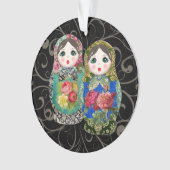 Eerste versiering van de Russische Dolls Kerstbaby Ornament (voorkant)