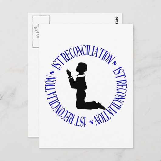 eerste verzoening - biecht briefkaart (Voorkant / Achterkant)