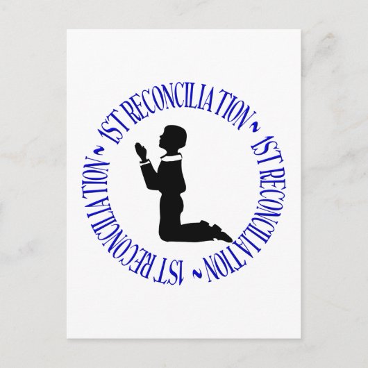 eerste verzoening - biecht briefkaart (Voorkant)