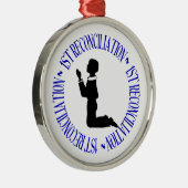 eerste verzoening - biecht metalen ornament (Rechts)