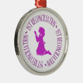 eerste verzoening - biecht metalen ornament (Rechts)