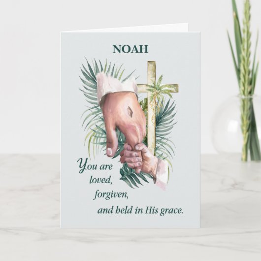 Eerste verzoeningsbiecht Jezus hand Kaart (Voorkant)