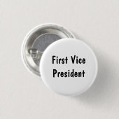 Eerste vice-president ronde button 3,2 cm (Voorkant /achterkant)