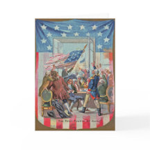 Eerste vier juli Amerikaanse vlag