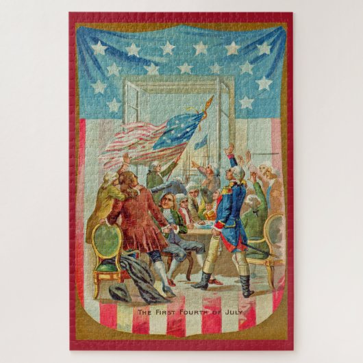 Eerste vierde juli Grote puzzel (Verticaal)