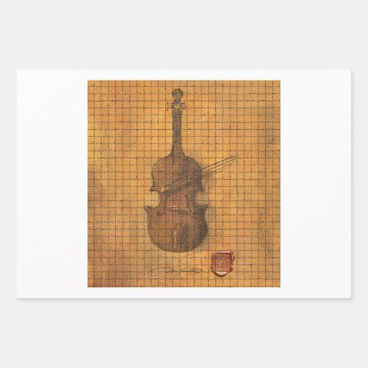 Eerste viool van Max Zaxster Inpakpapier Vel (Voorkant 3)