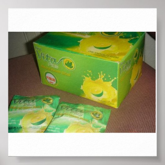 EERSTE VITA PLUS groenten in een Drink Poster (Voorkant)