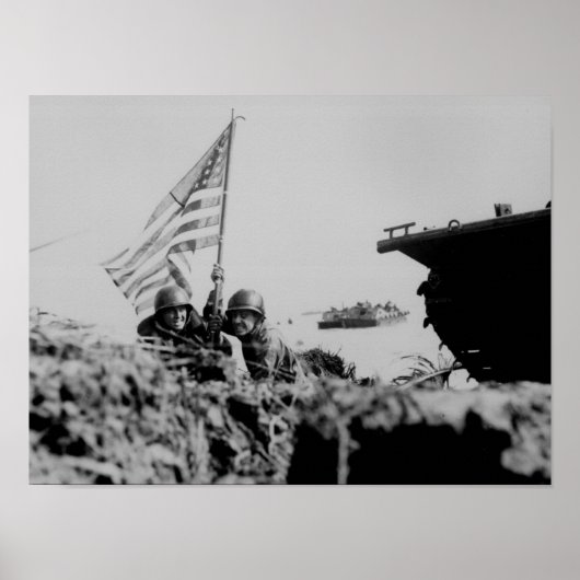 Eerste vlag op Guam Poster (Voorkant)