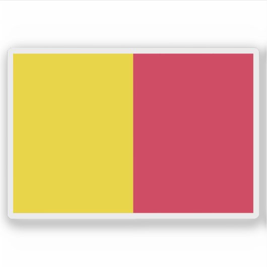 Eerste vlag van Andorra (1806–1866) Sticker (Voorkant)