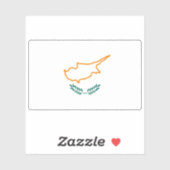 Eerste vlag van Cyprus (1960) Sticker (Vel)