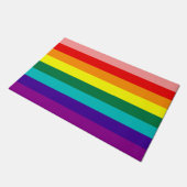 Eerste vlag voor regenboogpride deurmat (Schuin)