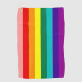 Eerste vlag voor regenboogpride golfhanddoek (Voorkant)