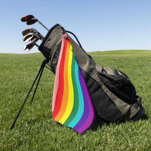 Eerste vlag voor regenboogpride golfhanddoek (Groen)
